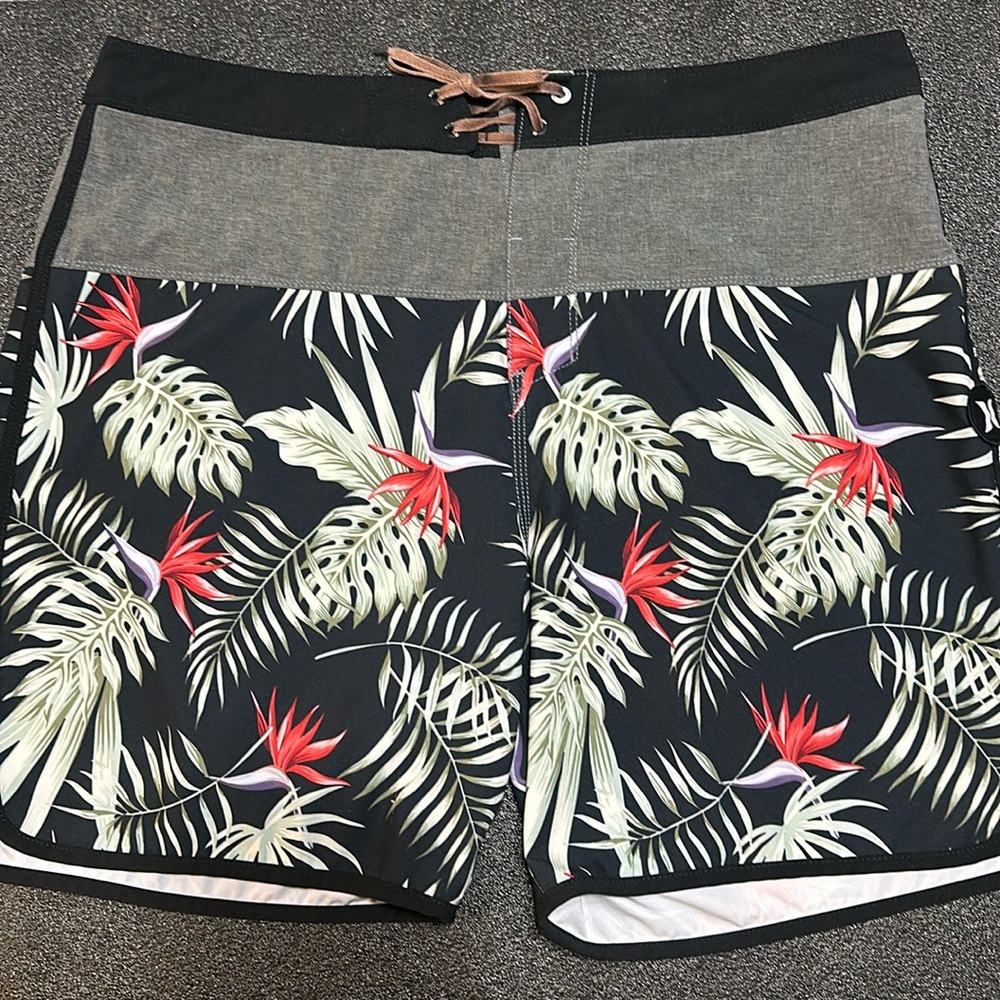 Hurley Floral Print Phantom Board Shorts